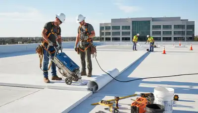 Commercial roofing for San Antonio, TX business by FX Remodeling & Exteriors