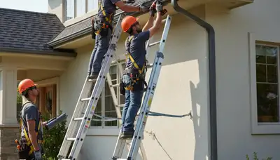 San Antonio, TX gutter repair service on a home by FX Remodeling & Exteriors