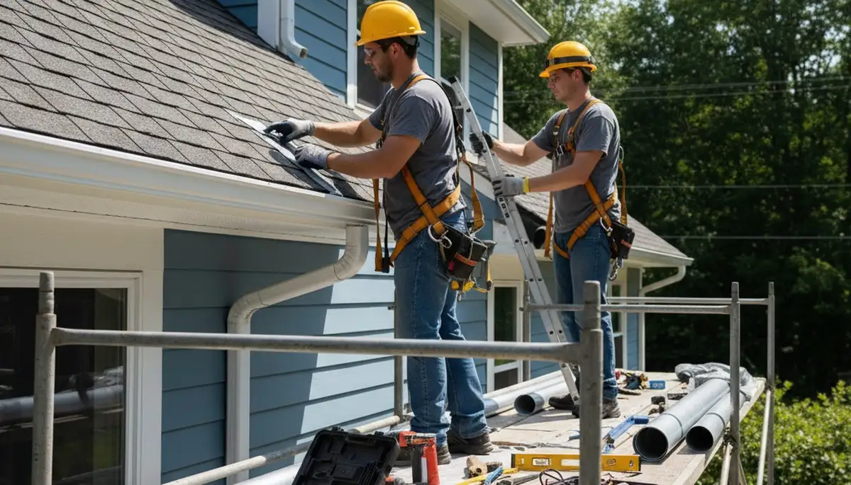 San Antonio, TX gutter repair for storm-damaged and leaking gutters on a home siding exterior