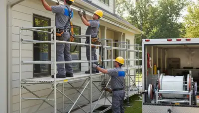 San Antonio, TX seamless gutters installed on a home to direct stormwater and reduce leaks