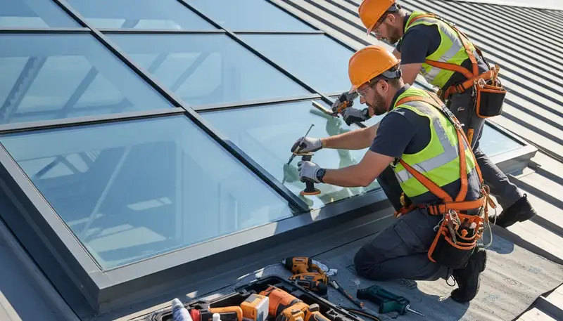 Skylight repair by siding contractor in San Antonio, TX for homes and businesses