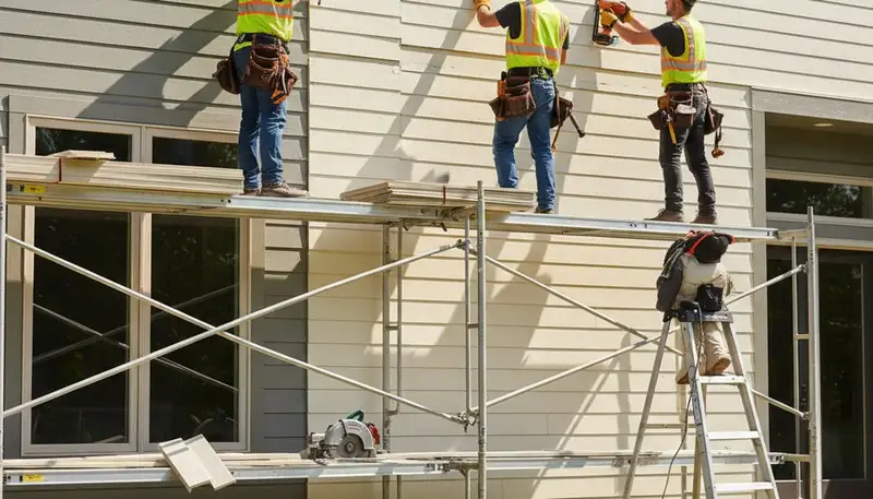 Vinyl siding installation on a San Antonio, TX home for durable, weather-resistant exterior protection