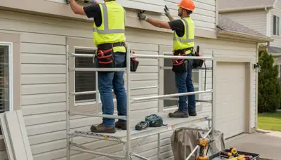 Vinyl siding repair on a San Antonio, TX home by FX Remodeling & Exteriors